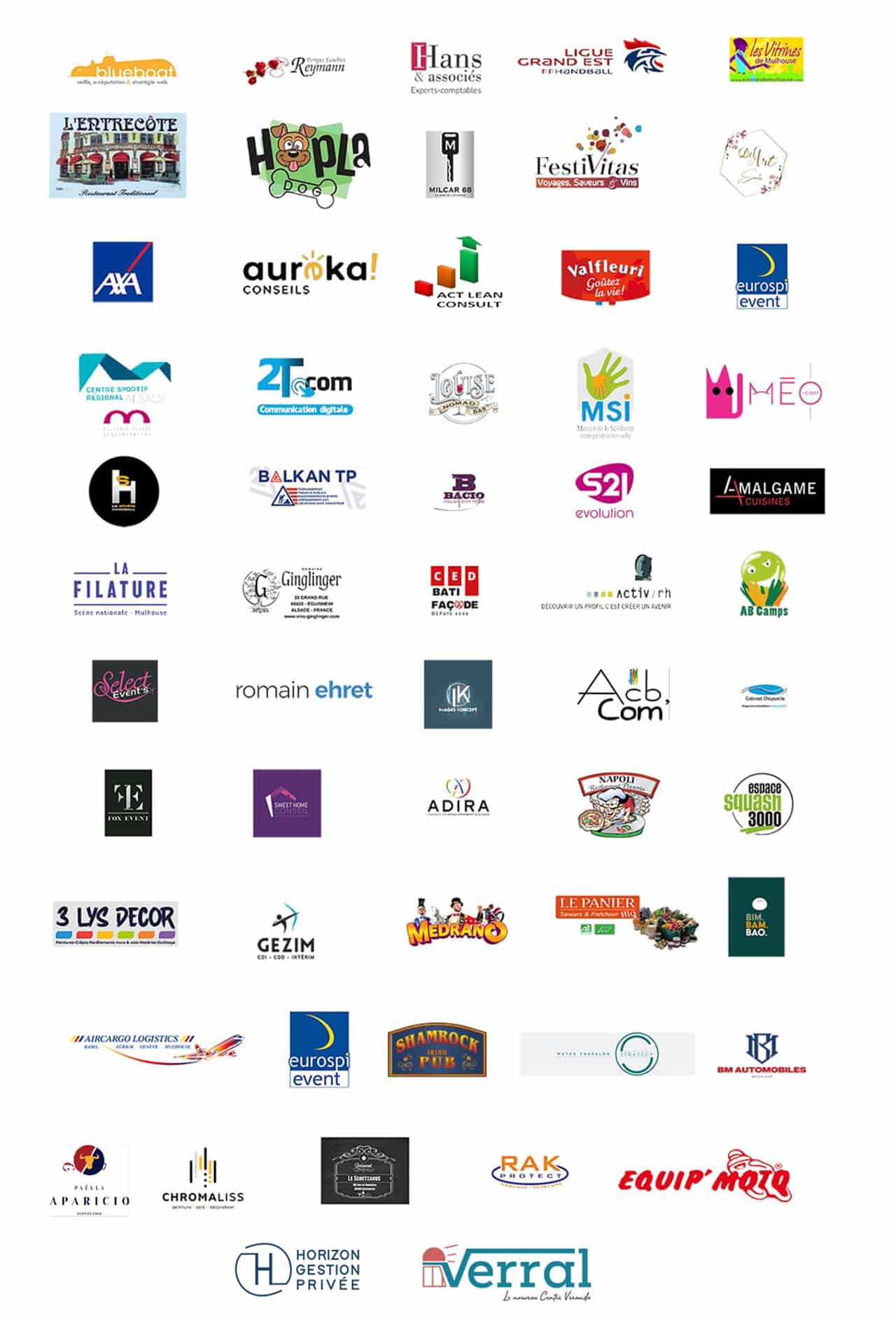 Listes des logos sponsors du clubs ASPTTMR HANDBALL 2