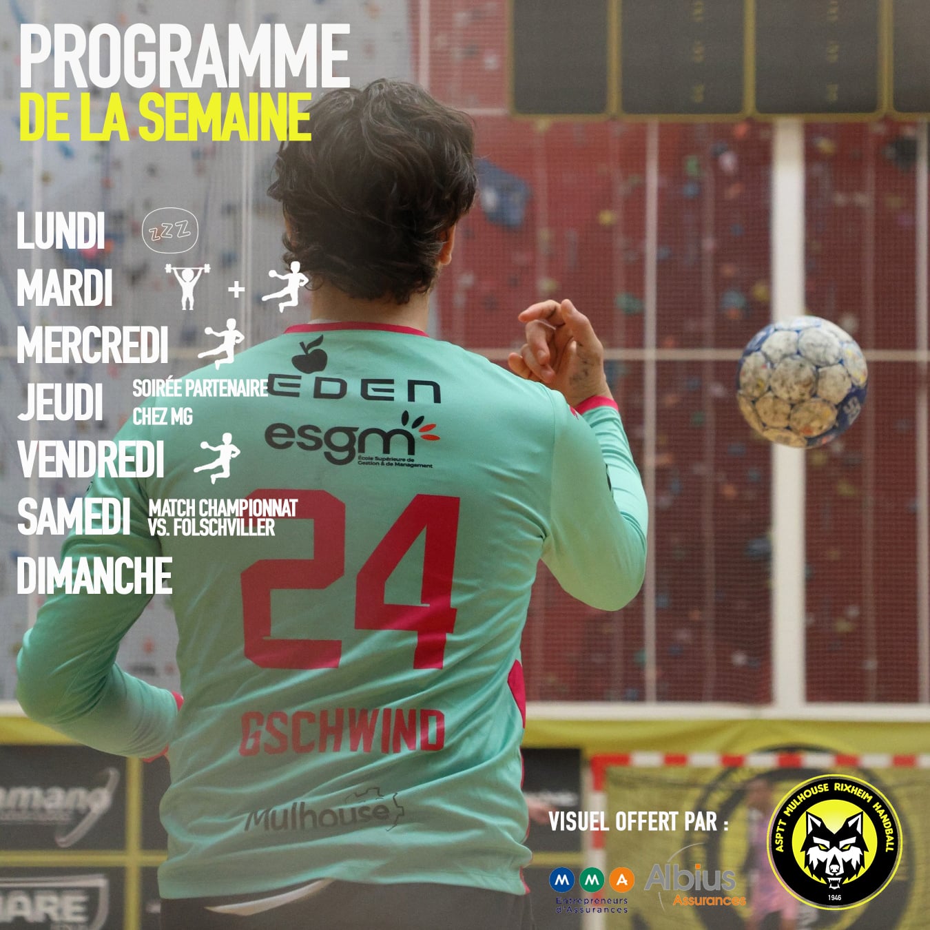 Jour de match présentation Les Loups ASPTT MR HANDBALL VS MARTIGUES HB