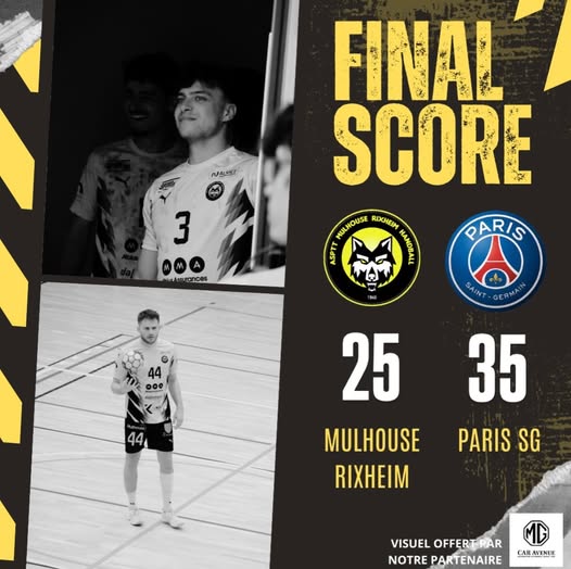 Score final - Les Loups ASPTT MR HANDBALL VS MARTIGUES HB